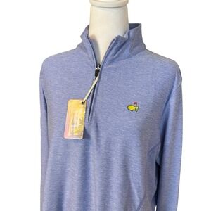Magnolia Lane Tech Official Masters Women's Size XL Blue 1/4 Zip Pullover Golf